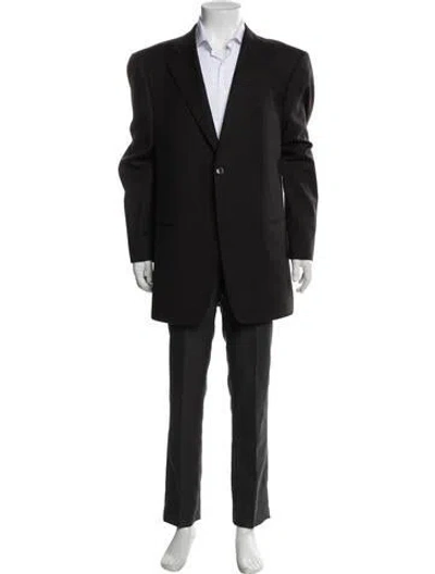Pre-owned Armani Collezioni Wool Blazer In Gray