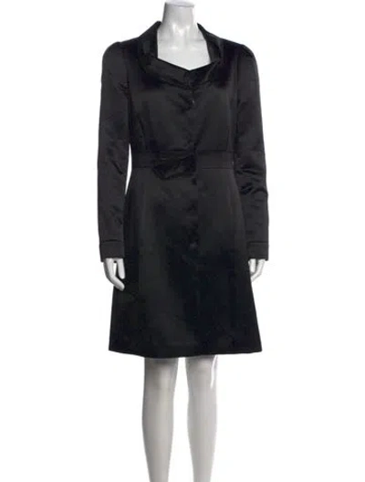 Pre-owned Armani Collezioni Wool Coat In Black