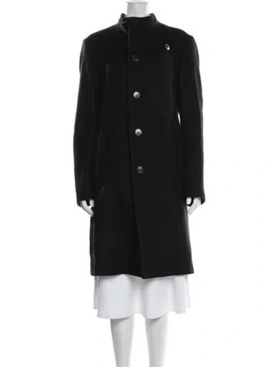 Pre-owned Armani Collezioni Wool Coat In Black