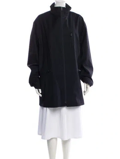 Pre-owned Armani Collezioni Wool Parka In Blue