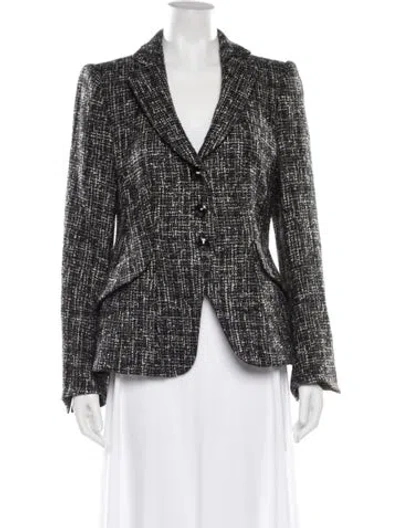 Pre-owned Armani Collezioni Wool Plaid Print Blazer In Multi