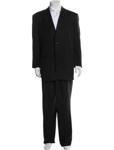 Pre-owned Armani Collezioni Wool Two-piece Suit In Blue