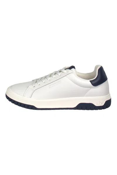 Armani Exchange - N481 Sneakers Off White+navy Xux212xv823 In Multi