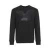 Armani Exchange Eagle-embroidery Sweatshirt In Black