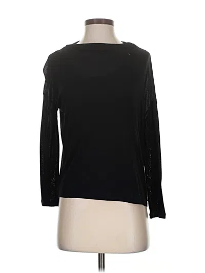 Pre-owned Armani Exchange 3/4 Sleeve T-shirt In Black
