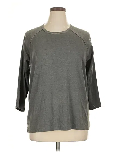 Pre-owned Armani Exchange 3/4 Sleeve T-shirt In Gray