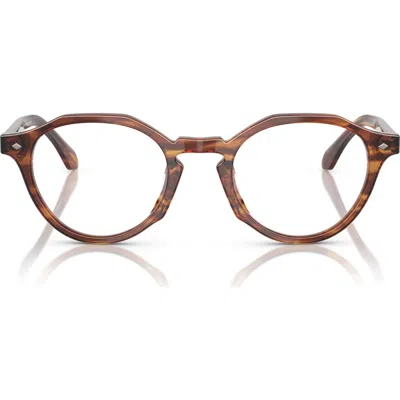 Armani Exchange 47mm Small Phantos Optical Glasses In Brown