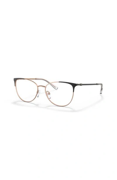 Armani Exchange 52mm Cat Eye Optical Glasses In Gold