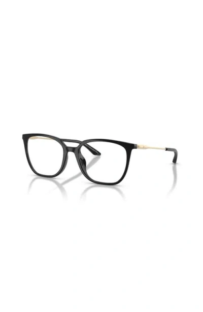 Armani Exchange 52mm Irregular Optical Glasses In Black