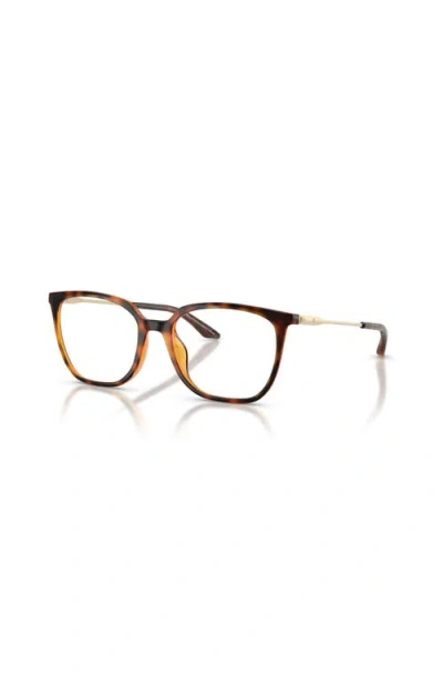 Armani Exchange 52mm Irregular Optical Glasses In Brown