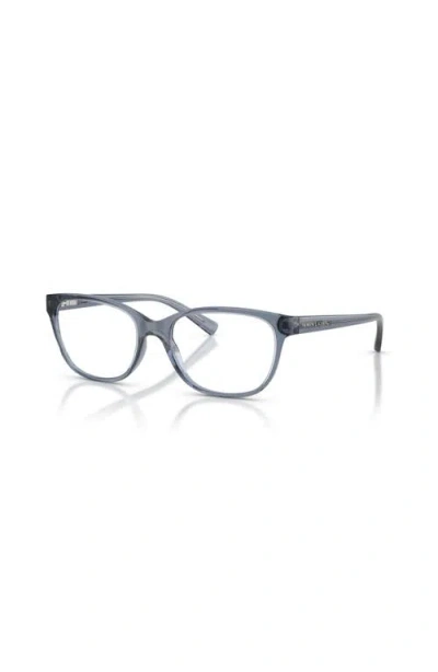 Armani Exchange 53mm Cat Eye Optical Glasses In Blue