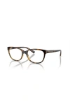 Armani Exchange 53mm Cat Eye Optical Glasses In Brown