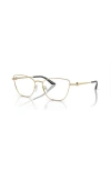 Armani Exchange 53mm Cat Eye Optical Glasses In Gold