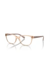 Armani Exchange 53mm Cat Eye Optical Glasses In Gold