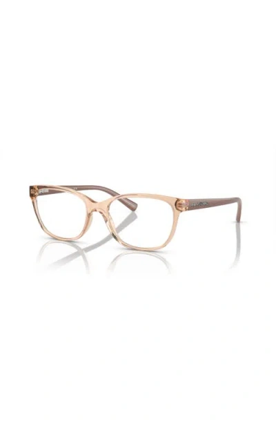 Armani Exchange 53mm Cat Eye Optical Glasses In Gold