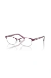 Armani Exchange 53mm Oval Optical Glasses In Pink