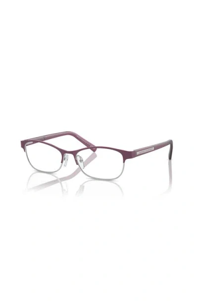 Armani Exchange 53mm Oval Optical Glasses In Pink