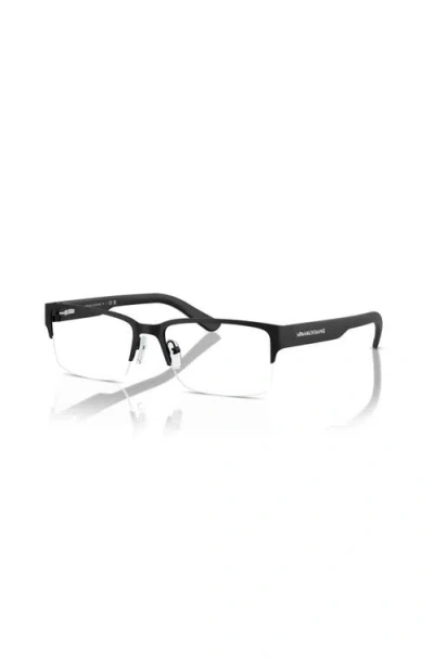 Armani Exchange 53mm Rectangle Optical Glasses In Black