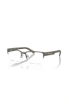 Armani Exchange 53mm Rectangle Optical Glasses In Green