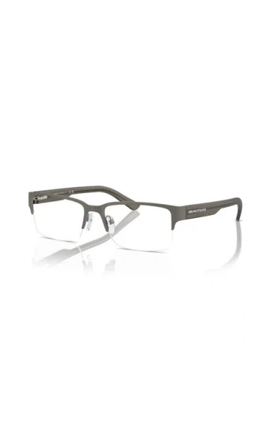 Armani Exchange 53mm Rectangle Optical Glasses In Green