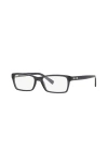 Armani Exchange 53mm Rectangle Optical Glasses In Black