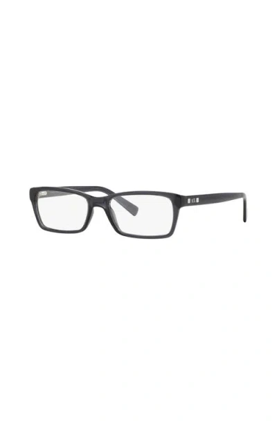 Armani Exchange 53mm Rectangle Optical Glasses In Black