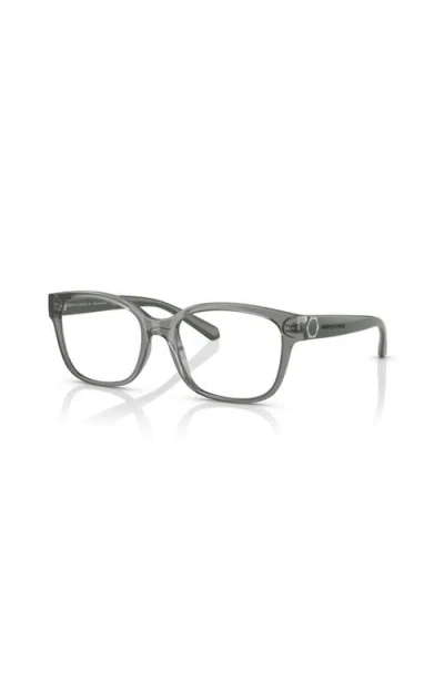 Armani Exchange 53mm Rectangle Optical Glasses In Gray