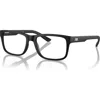 Armani Exchange 53mm Square Optical Glasses In Black