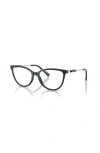 Armani Exchange 54mm Cat Eye Optical Glasses In Black