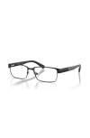 Armani Exchange 54mm Rectangle Optical Glasses In Black