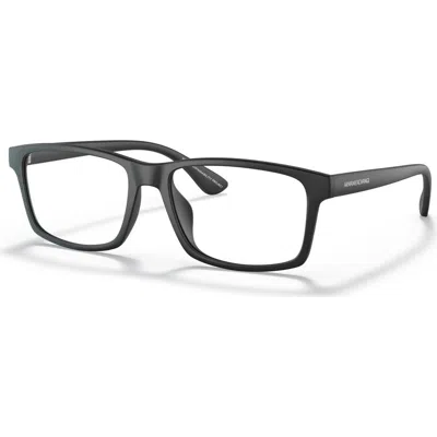 Armani Exchange 54mm Rectangle Optical Glasses In Black