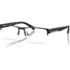 Armani Exchange 54mm Rectangle Optical Glasses In Black