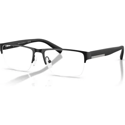 Armani Exchange 54mm Rectangle Optical Glasses In Black
