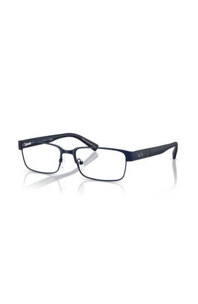 Armani Exchange 54mm Rectangle Optical Glasses In Blue