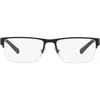 Armani Exchange Rectangle-frame Glasses In Matte Black