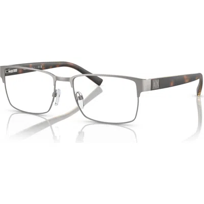Armani Exchange 54mm Square Optical Glasses In Gray