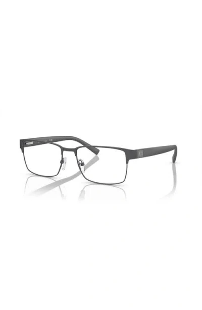 Armani Exchange 54mm Square Optical Glasses In Black