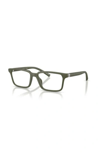 Armani Exchange 54mm Square Optical Glasses In Green