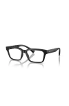 Armani Exchange 55mm Rectangle Optical Glasses In Black