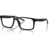 Armani Exchange 55mm Rectangle Optical Glasses In Black