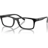 Armani Exchange 55mm Rectangle Optical Glasses In Black