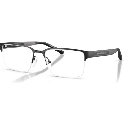 Armani Exchange 55mm Rectangle Optical Glasses In Gray