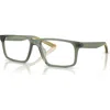 Armani Exchange 55mm Rectangle Optical Glasses In Gray
