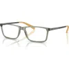 Armani Exchange 55mm Rectangle Optical Glasses In Green
