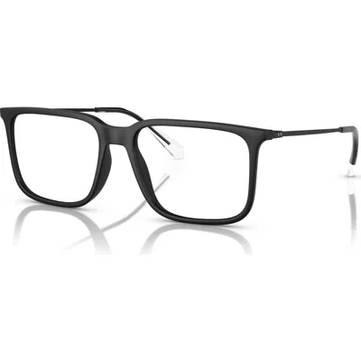 Armani Exchange 55mm Square Optical Glasses In Black