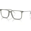 Armani Exchange 55mm Square Optical Glasses In Green