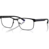 Armani Exchange 56mm Rectangle Optical Glasses In Black