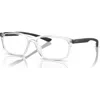 Armani Exchange 56mm Rectangle Optical Glasses In White