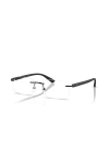 Armani Exchange 56mm Rectangle Optical Glasses In Black