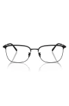 Armani Exchange 57mm Rectangular Optical Glasses In Black